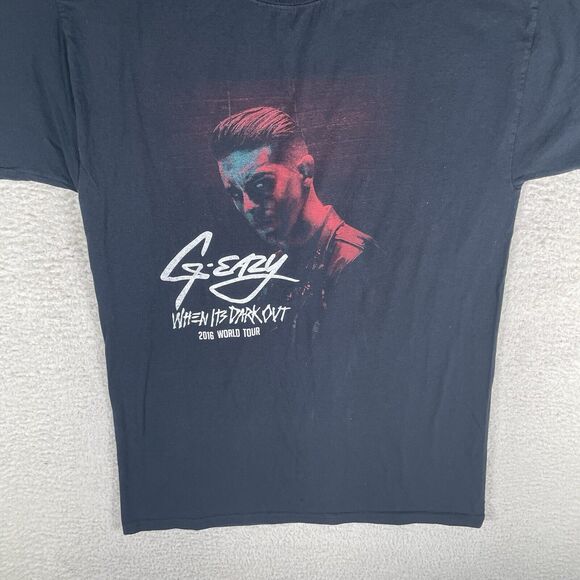 G Eazy Tour Shirt 2016 Mens Medium Black Graphic Tee A$AP Ferg Short Sleeve - Picture 3 of 11